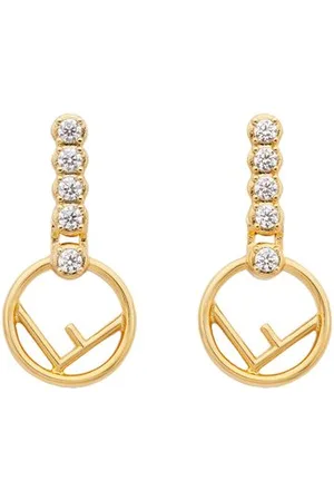 F is fendi yellow gold earrings Fendi Gold in Yellow gold - 41738522