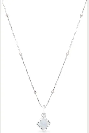 Abbott Lyon Pearl Clover Necklace (Silver)