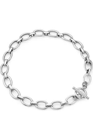 Abbott Lyon Oval Link Chain Bracelet (Silver)