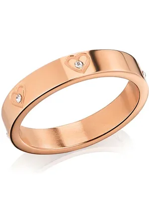 Abbott Lyon Crystal Heart Ring (Rose Gold)