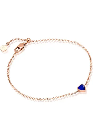 Abbott Lyon Mini Heart Birthstone Bracelet (Rose Gold)
