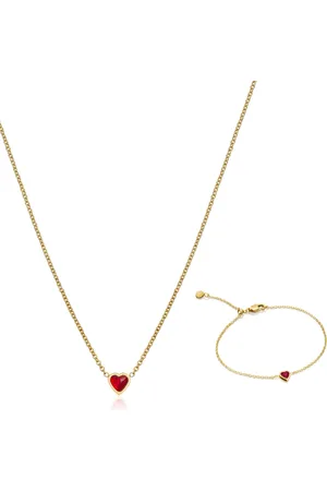 Abbott Lyon Mini Heart Birthstone Set (Gold)