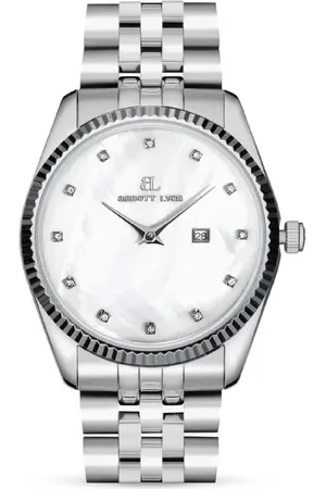 Abbott Lyon Silver Pearl Link Belgravia 36 Watch