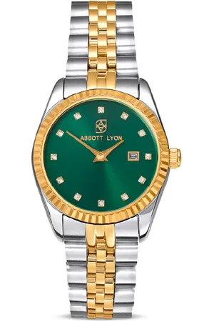 Abbott Lyon Mini Two Tone Emerald Link Belgravia 30 Watch