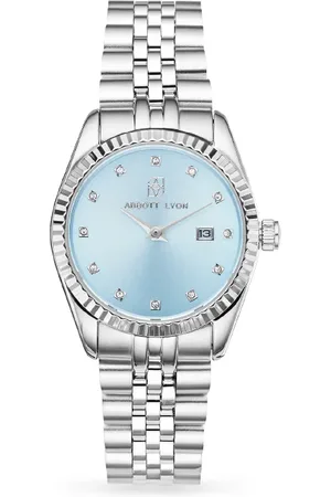 Abbott Lyon Silver Link Blue Belgravia 30 Watch