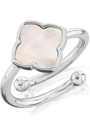 Abbott Lyon Pearl Clover Ring (Silver)