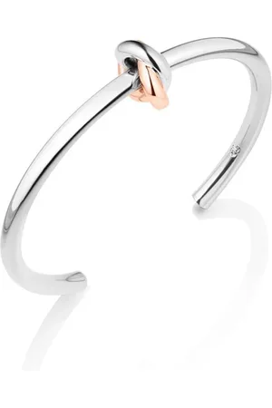 Abbott Lyon Knot Bangle (Silver/Rose)