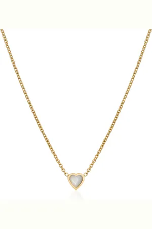 Abbott Lyon Mini Heart Birthstone Necklace (Gold)
