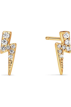 Abbott Lyon Strike Twice Lightning Bolt Earrings (Gold)
