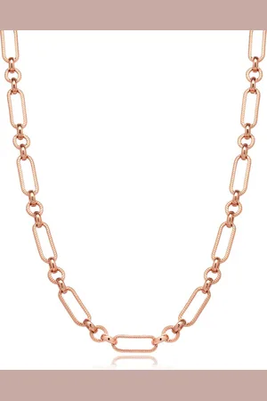 Abbott Lyon Figaro Chain Necklace (Rose Gold)