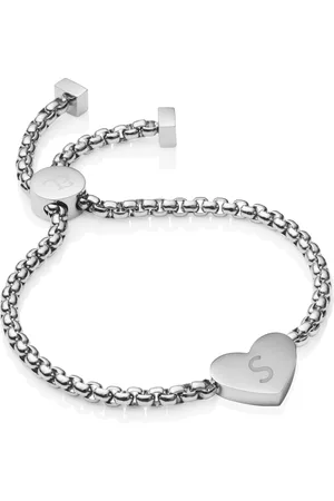 Abbott Lyon Personalise Heart Bracelet (Silver)