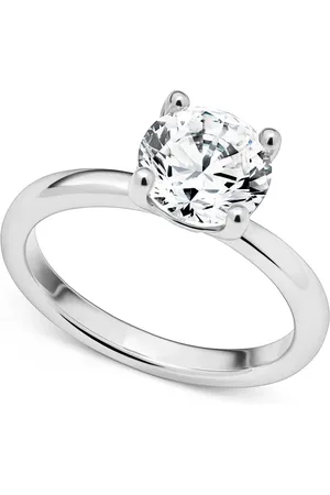 Abbott Lyon Round Cut Solitaire Ring (Silver)