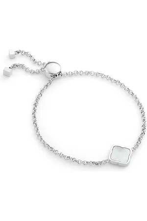 Abbott Lyon Pearl Clover Bracelet (Silver)