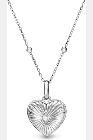 Abbott Lyon Entwine Heart Necklace (Silver)