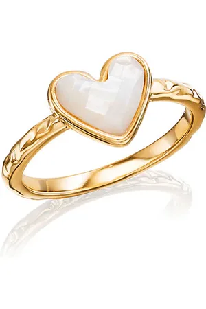 Abbott Lyon White Quartz Heart Ring (Gold)