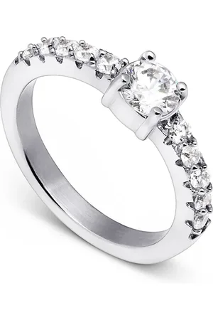 Abbott Lyon Spotlight Crystal Band Ring (Silver)