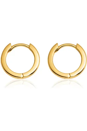 Abbott Lyon Sterling Silver Huggie Hoop Earrings (Gold)