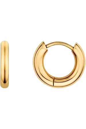 Abbott Lyon Mini Chunky Huggie Hoop Earrings (Gold)