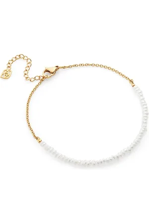 Abbott Lyon Mini Freshwater Pearl Beaded Bracelet (Gold)