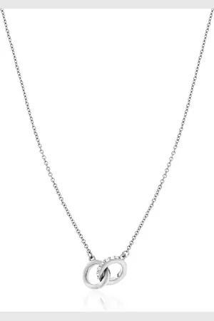 Abbott Lyon Interlinked Crystal Necklace (Silver)