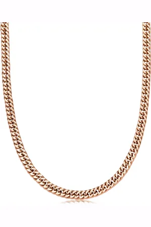 Abbott Lyon Curb Chain Necklace (Rose Gold)
