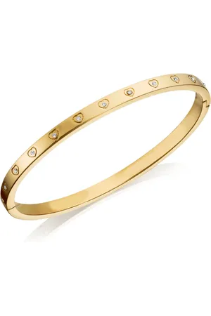 Abbott Lyon Crystal Heart Bangle (Gold)