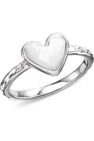 Abbott Lyon White Quartz Heart Ring (Silver)