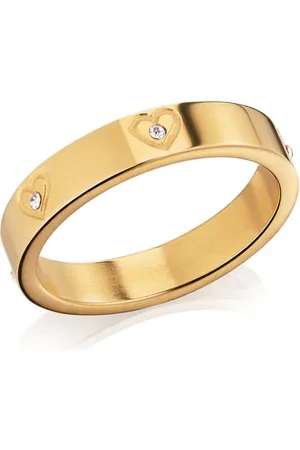 Abbott Lyon Crystal Heart Ring (Gold)