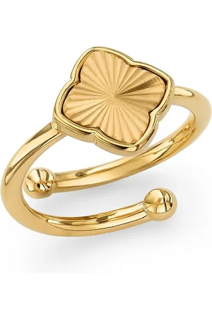 Abbott Lyon Textured Clover Ring (Gold)