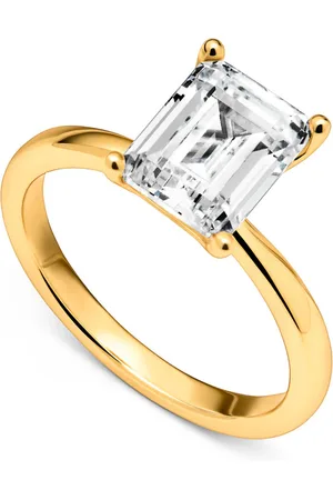 Abbott Lyon Emerald Cut Solitaire Ring (Gold)