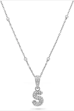 Abbott Lyon Bubble Initial Necklace (Silver)