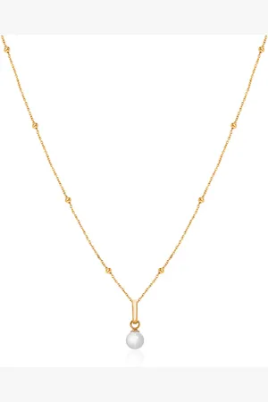 Abbott Lyon Mini Pearl Necklace (Gold)