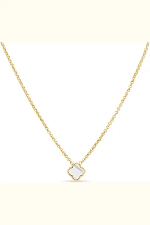 Abbott Lyon Pearl Clover Necklace (Gold)