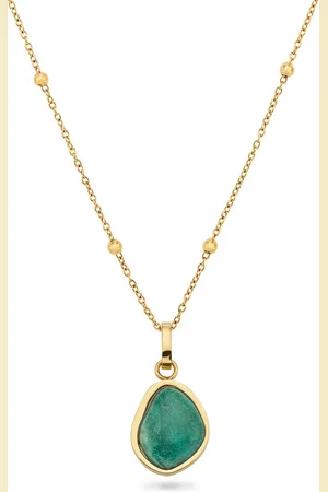 Abbott Lyon Jade Stone Necklace (Gold)
