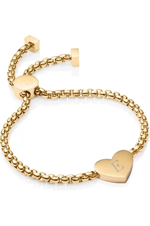 Abbott Lyon Personalise Heart Bracelet (Gold)