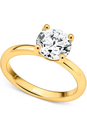 Abbott Lyon Round Cut Solitaire Ring (Gold)