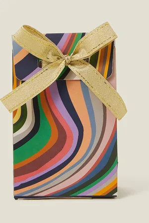 Accessorize Black/purple/green Swirl Gift Pouch