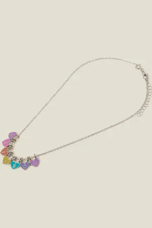 Accessorize Girls Heart Make Your Own Necklace, Size: 40cm, Women