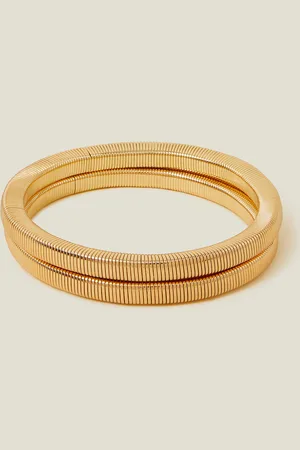 Accessorize 2-Pack Stretch Chain Bracelets, Size: 18cm, Women