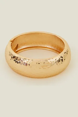 Accessorize Chunky Hammered Bangle Bracelet, Women