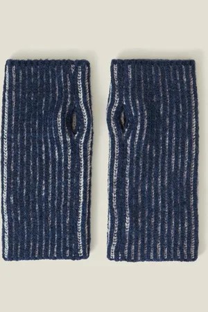 Accessorize Rib Knit Fingerless Gloves