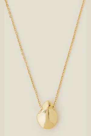 Accessorize Drop Curve Pendant Necklace