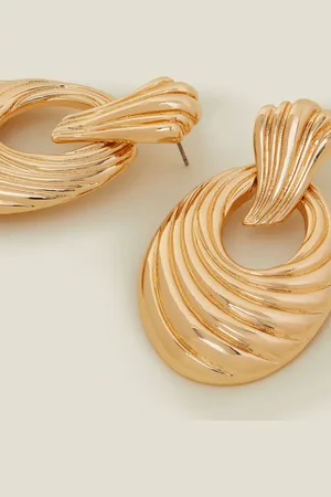 Accessorize Swirly Door Knocker Earrings