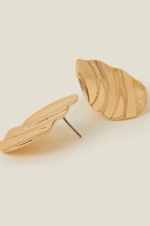 Accessorize Ripple Teardrop Stud Earrings