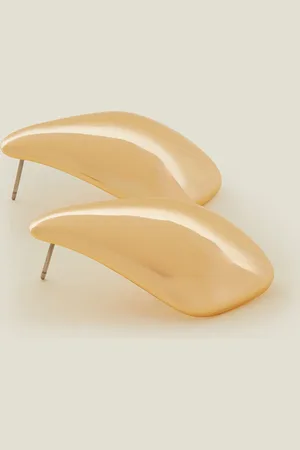 Accessorize Sculptural Diamond Drop Earrings