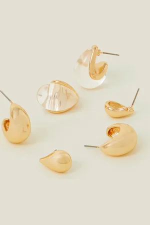 Accessorize 3-Pack Resin Drop Earrings