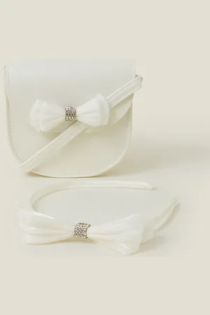 Accessorize Bow Bag and Hair Set, Kids