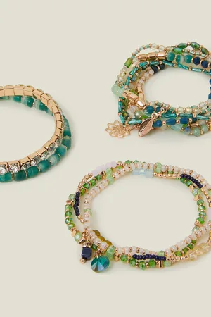 Accessorize Beaded Stretch Bracelets Multipack