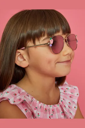 Accessorize Girls Strawberry Aviator Sunglasses, Kids