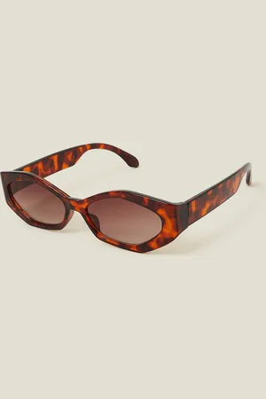 Accessorize Tort Resin Geometric Sunglasses